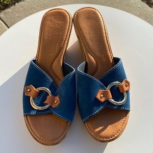 Italian Shoemakers Wedged Sandals